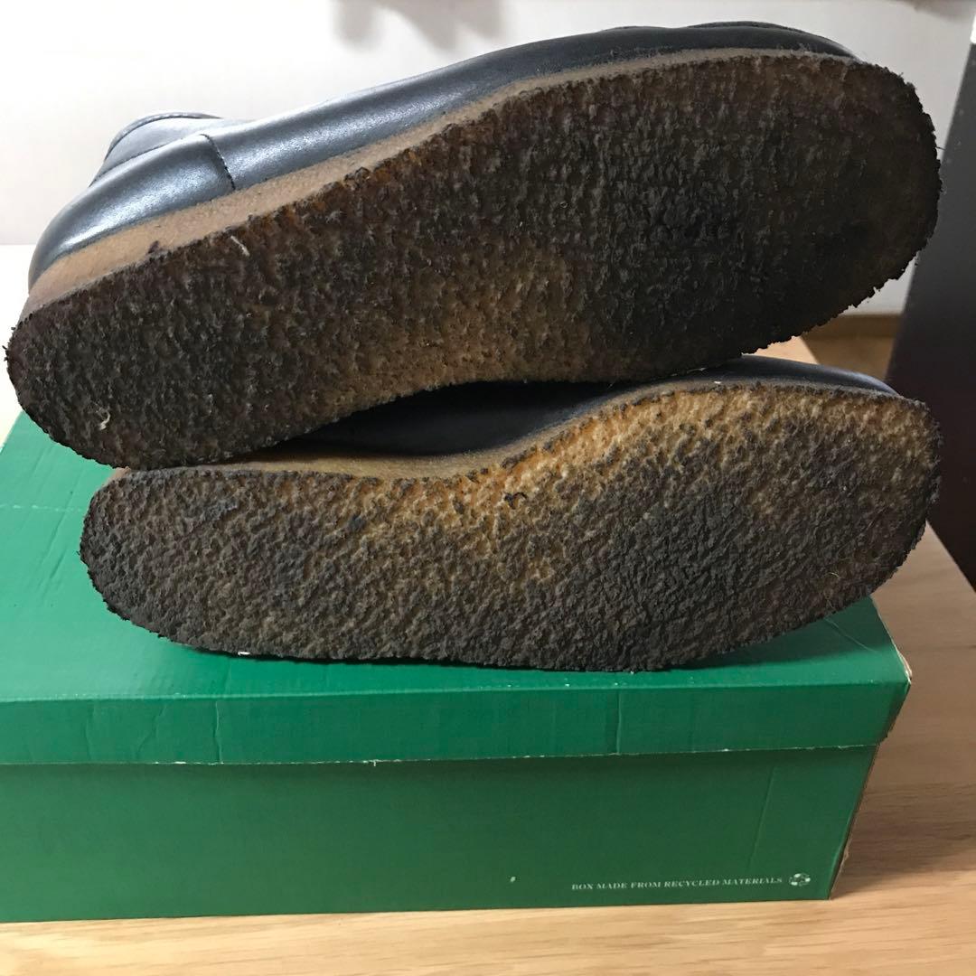 アイルランド製　クラークス　ワラビーブーツ　ブラック　レザー