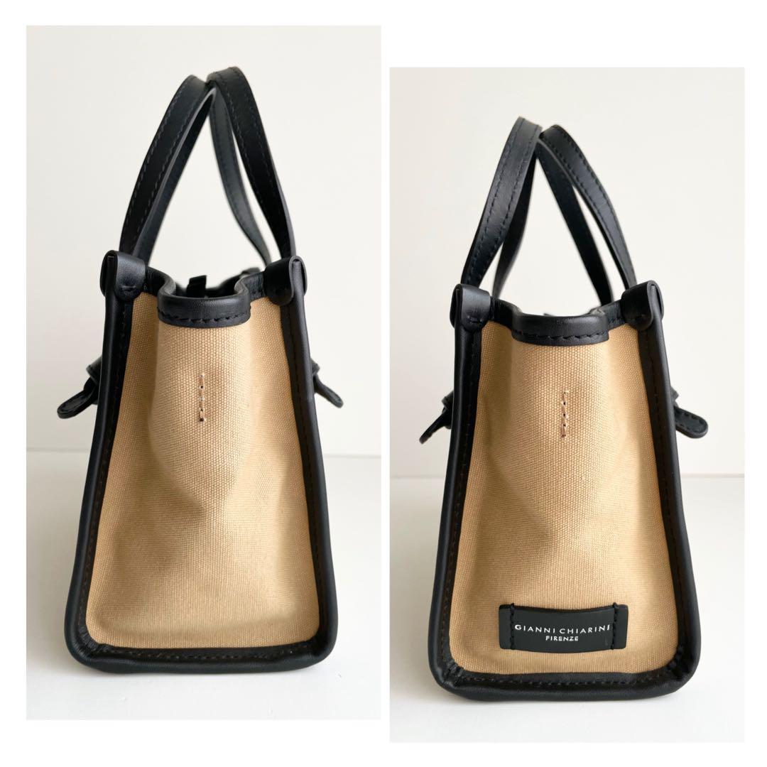 GIANNI CHIARINI ハンドバッグ ミス マルチェッラ カプチーノ