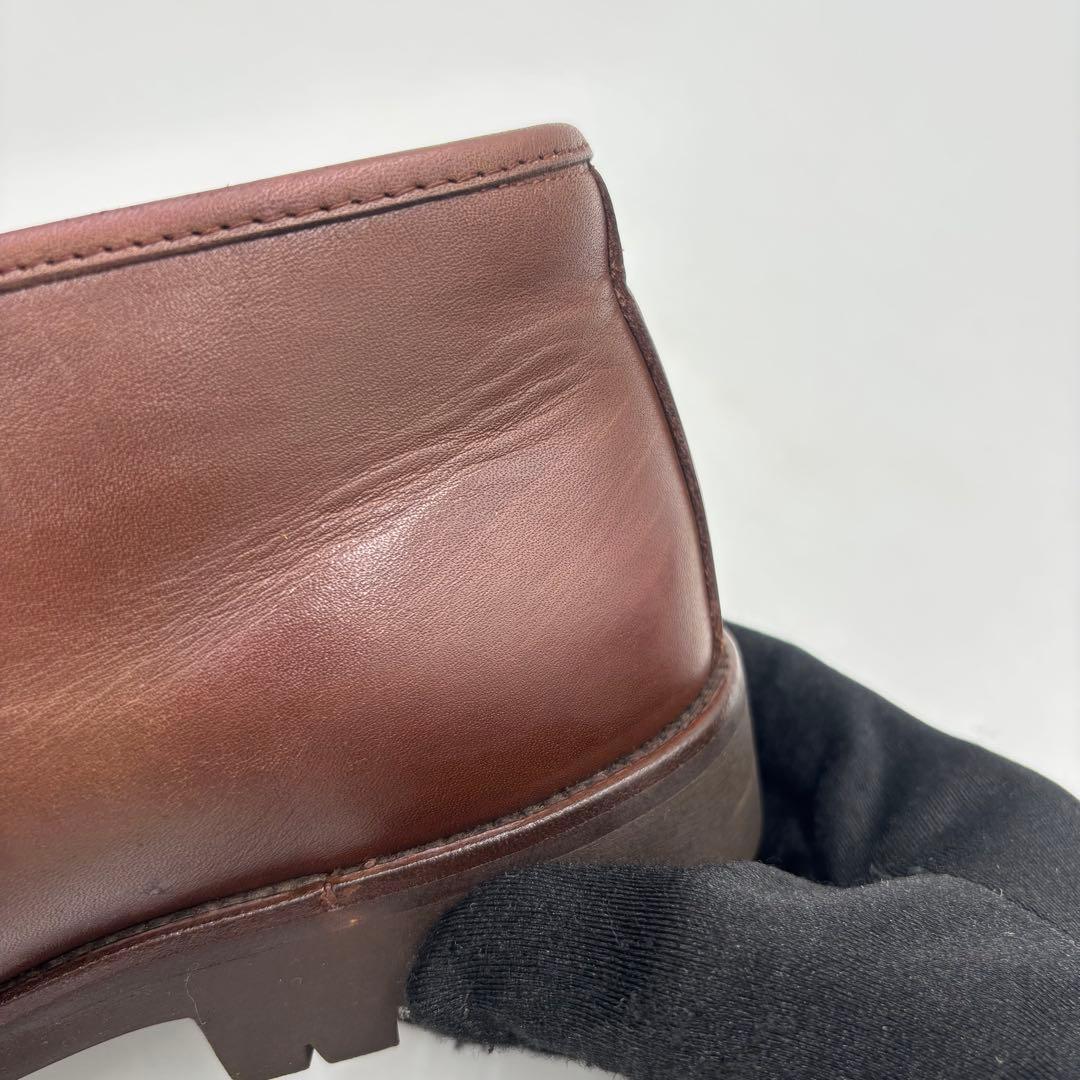 グッチ ビットローファー レザーチャッカーブーツ　アンクルブーツ 約24㎝