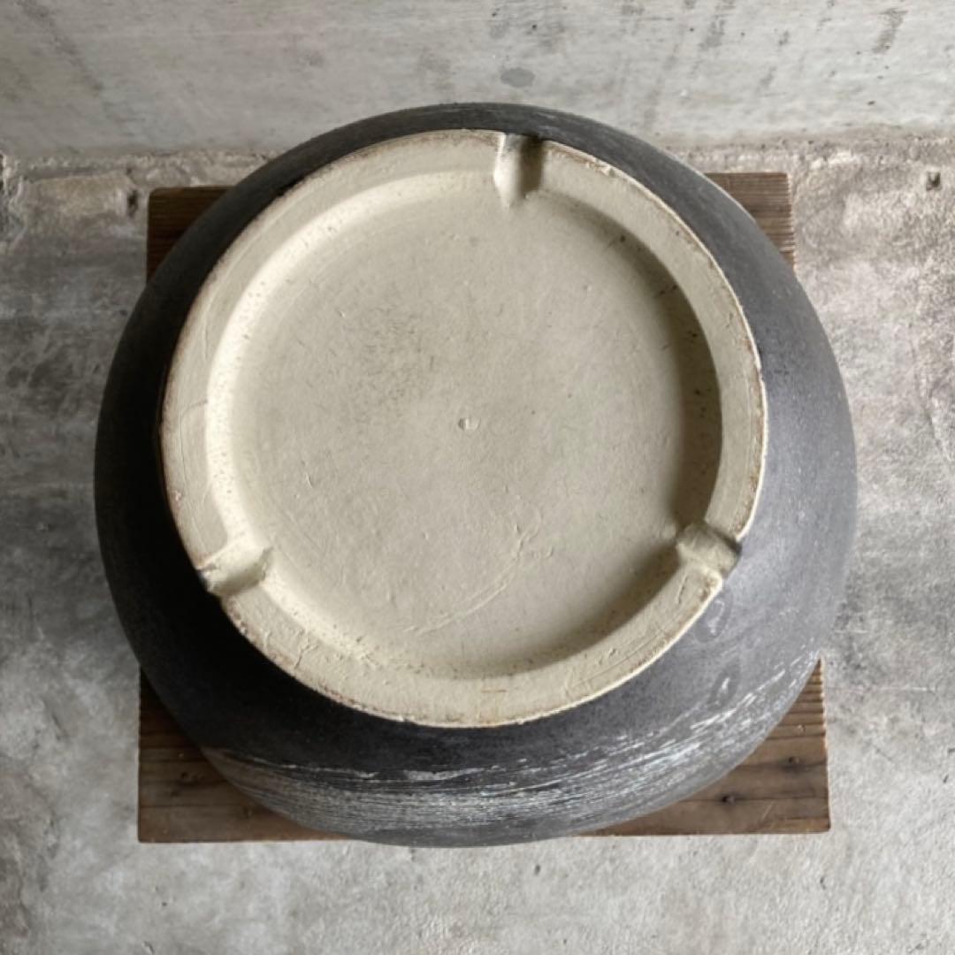 信楽焼 睡蓮鉢 めだか鉢 金魚 水鉢 植物 花器 大型 深鉢 緑色 和風 陶器