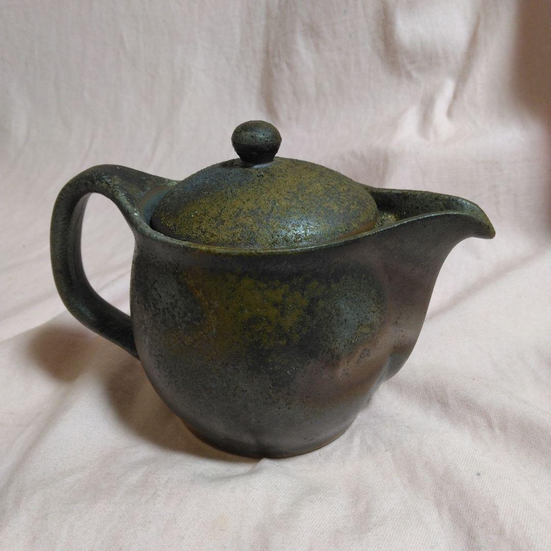 備前焼　小野田瑞穂作　備前急須