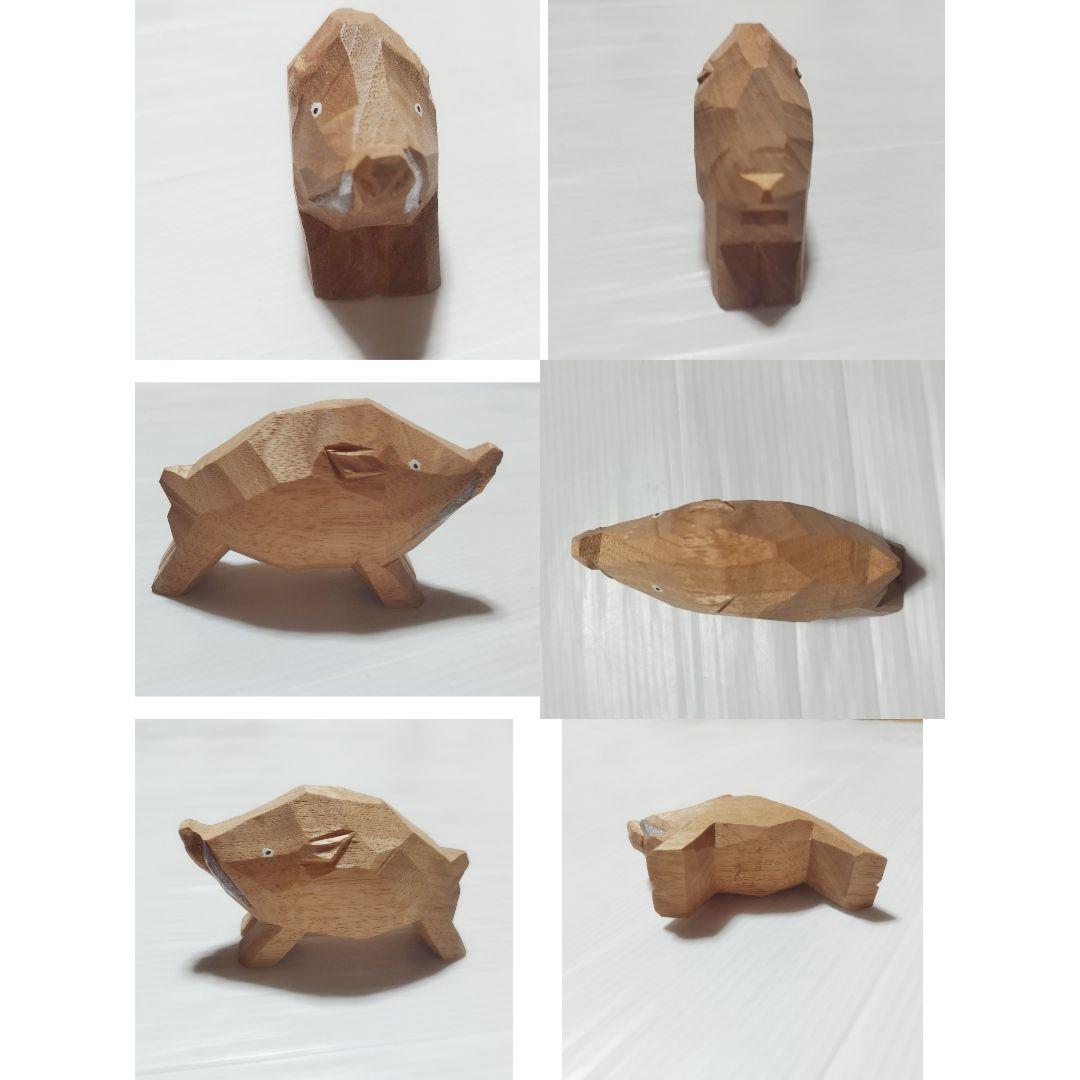 大林杜寿園　奈良一刀彫　干支　十二支セット　小サイズ　※現行品ではございません。