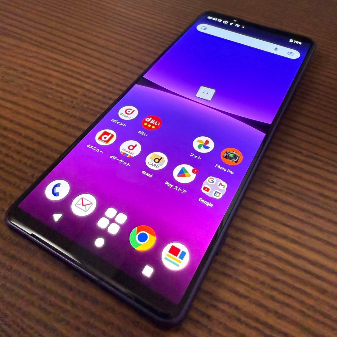 超美品 Xperia 5 IV 128GB SO-54C パープル スマホ 本体