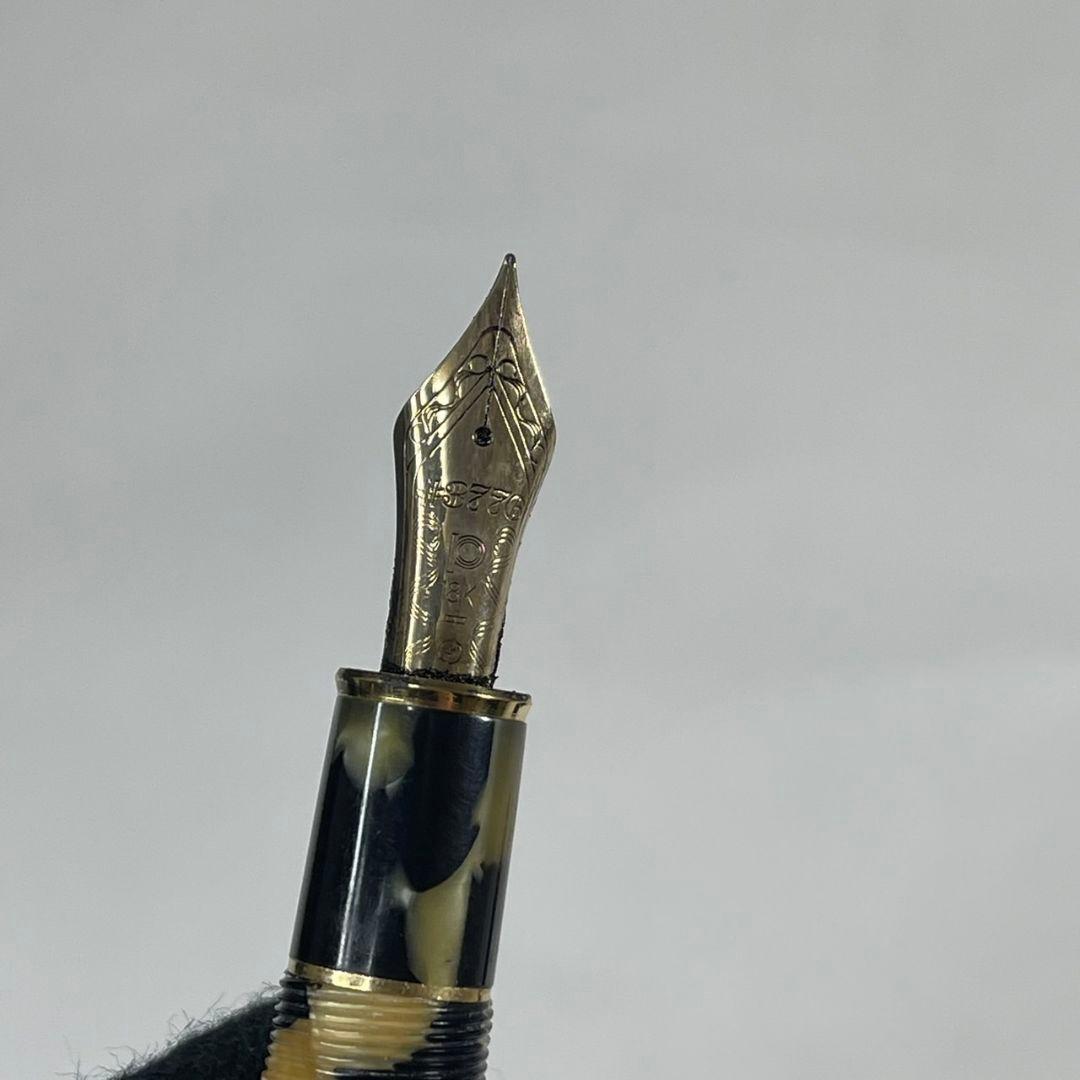 プラチナ 18k 万年筆 3776 セルロイド 石垣柄 中字