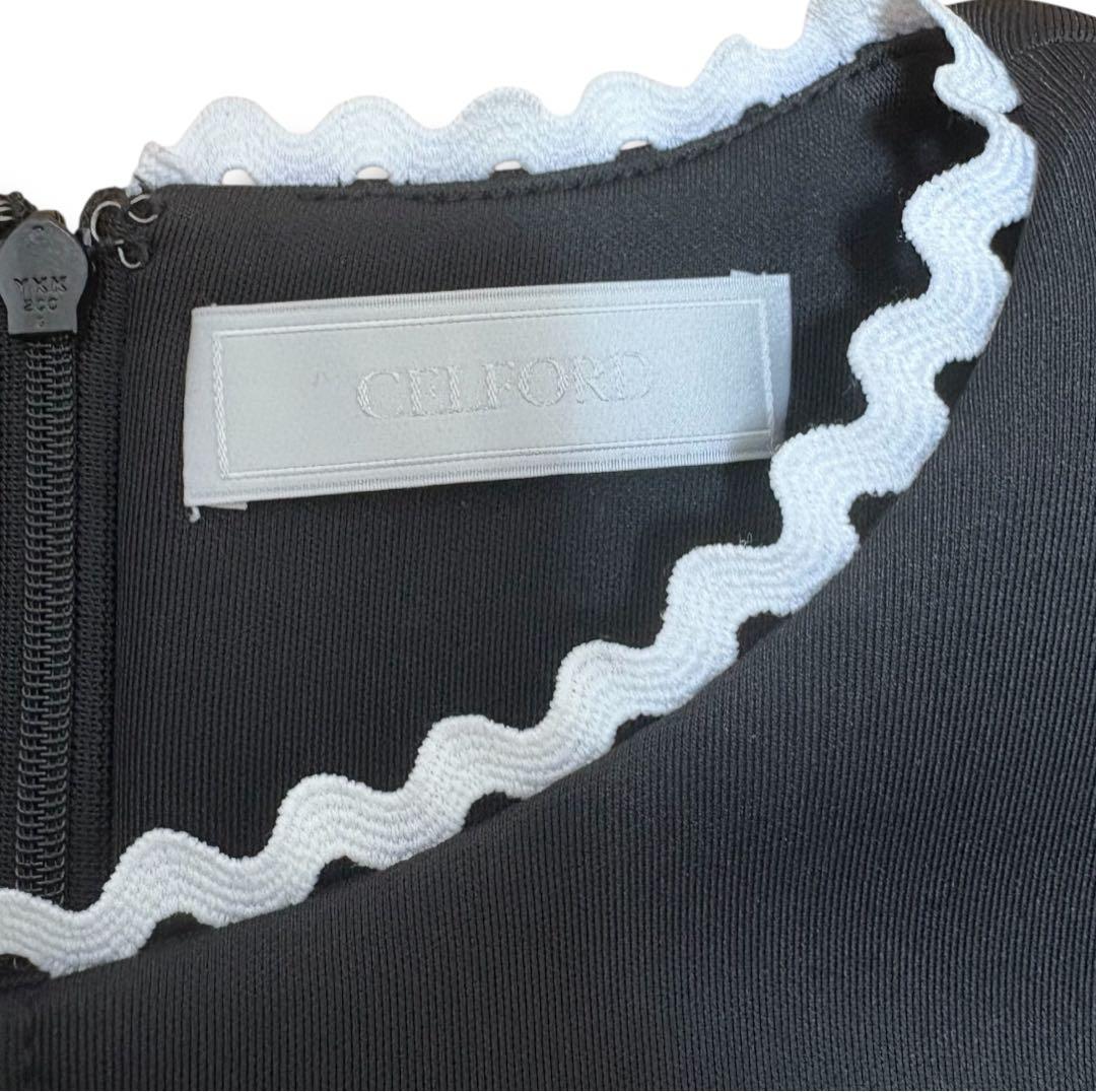 【新品未使用✨】CELFORD Aライン ワンピース Sサイズ ブラック