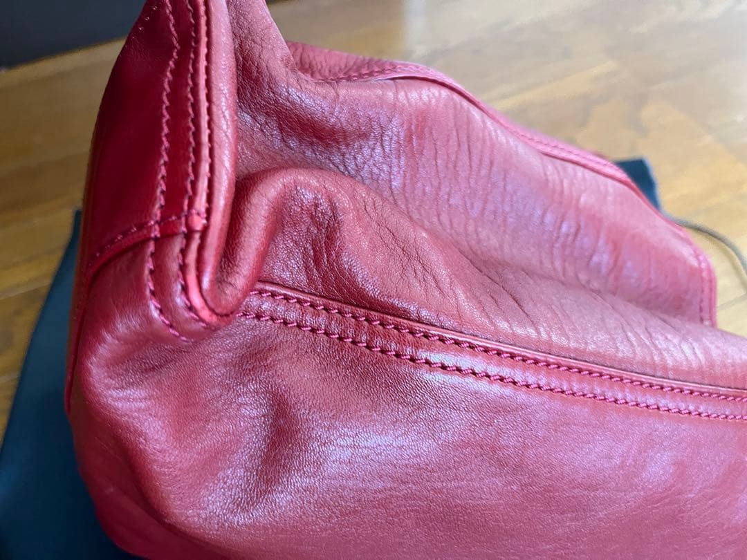 Fendi レザー ハンドバッグ 赤