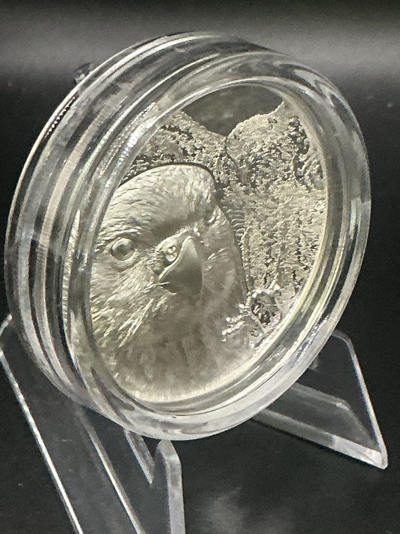 2023年　ワイルド・モンゴリア《サカーファルコン（ハヤブサ）》1oz 純銀貨