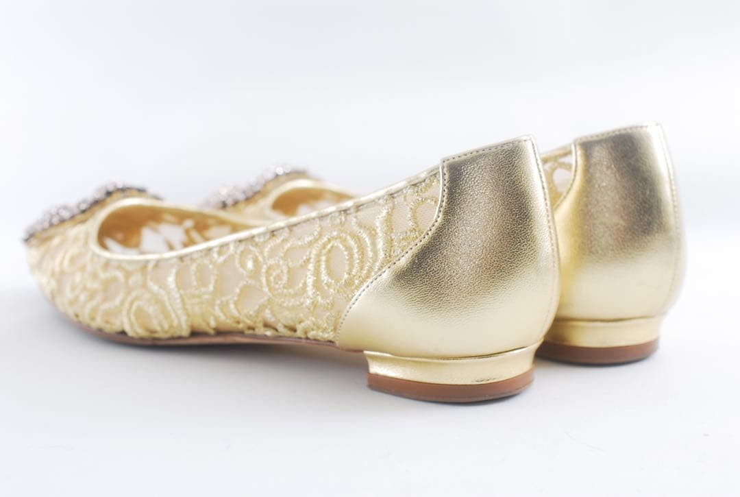 美品 マノロブラニク MANOLO BLAHNIK 23 50周年 ハンギシ