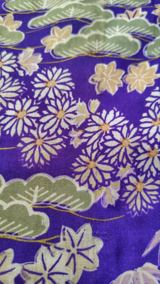 RK526アンティーク子供着物着丈104センチ裄丈52センチ木綿しつけ糸付き