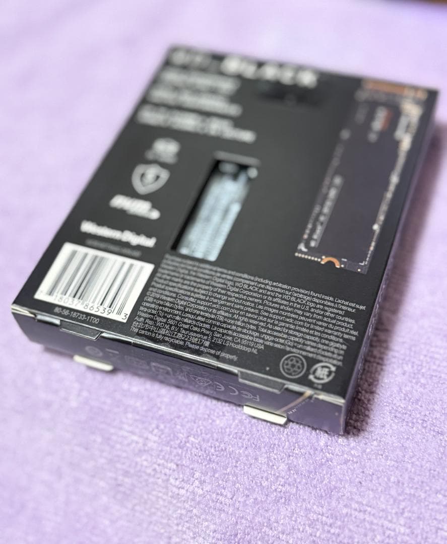 新品 未使用 WD Black SN750 1TB M.2 NVMe SSD