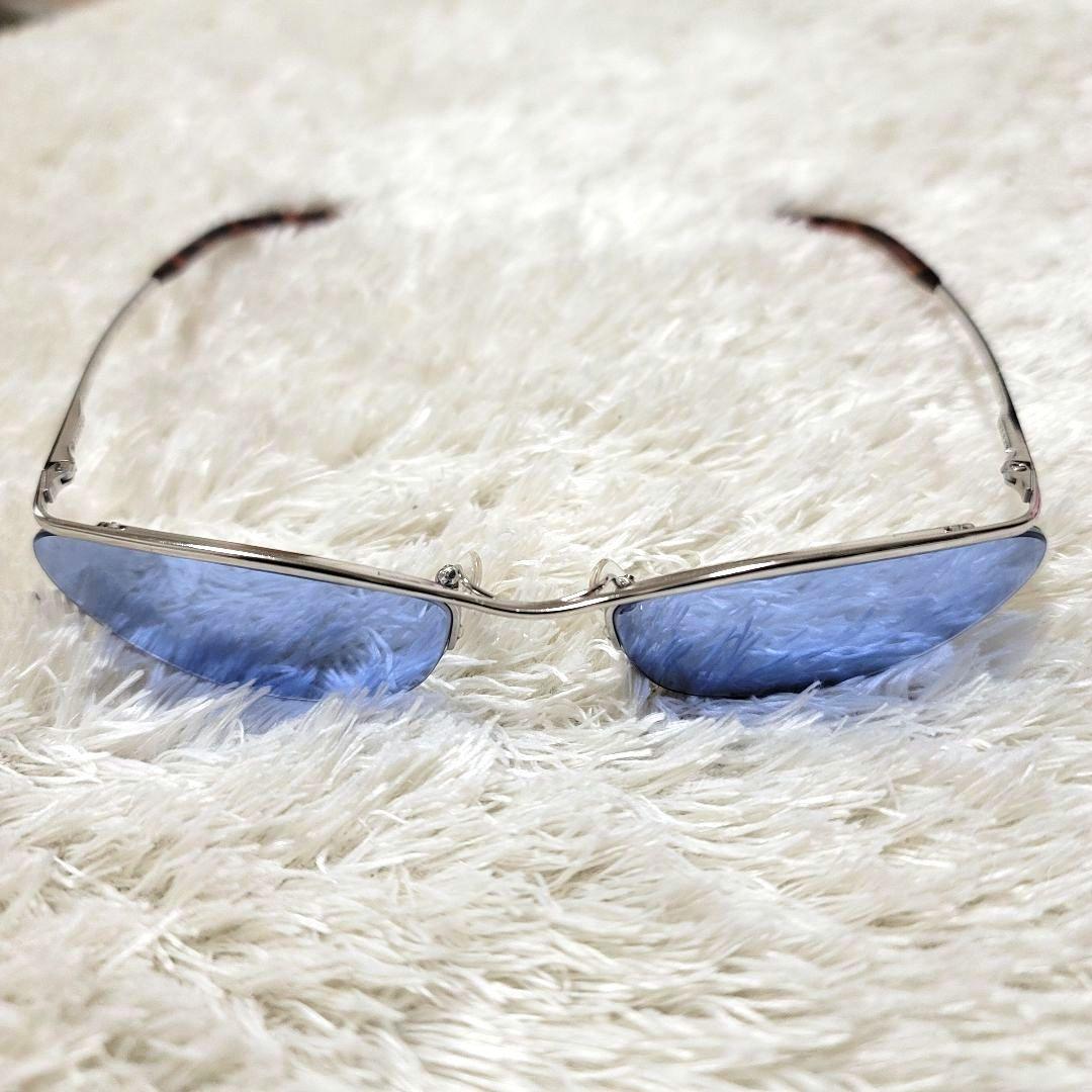 美品 GUCCI サングラス 135 GG2674/S サイドロゴ ブルー