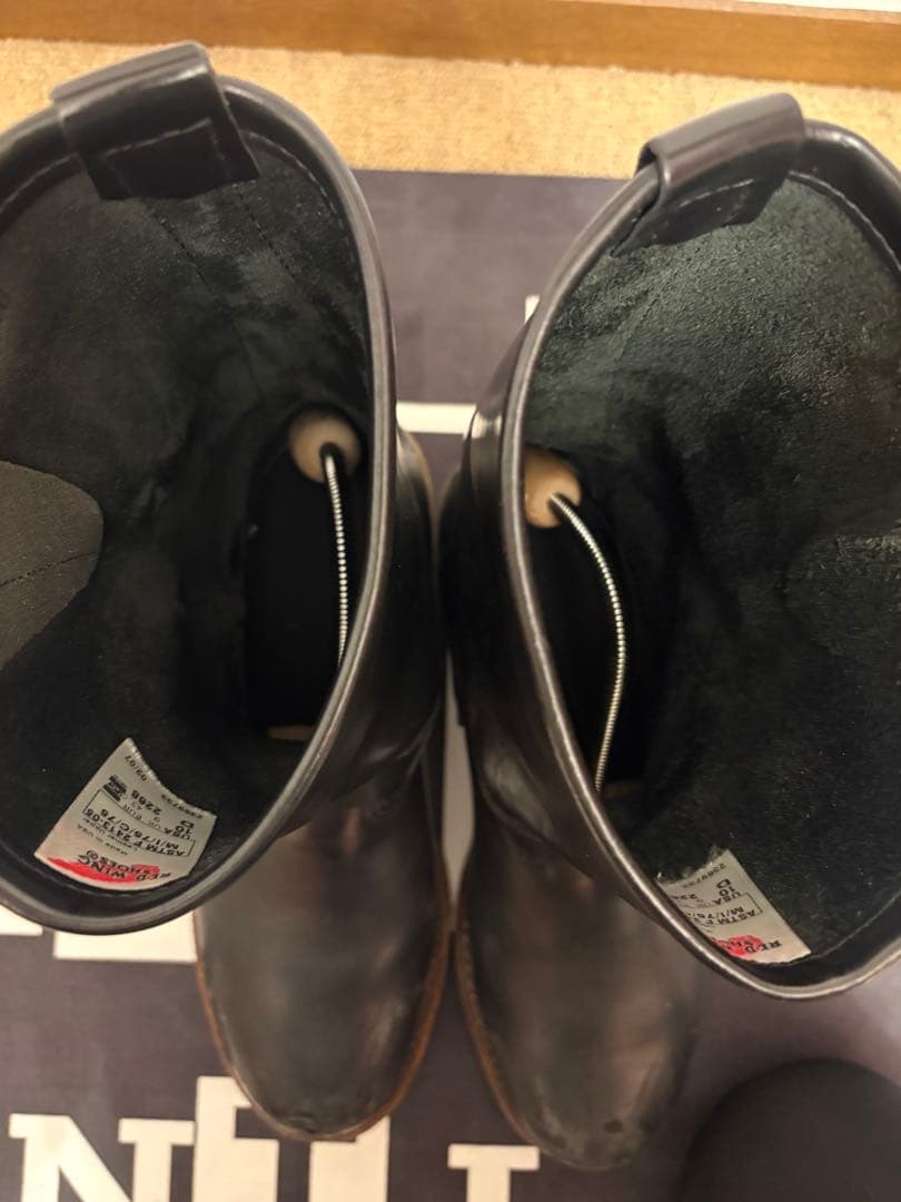 レザーエンジニアブーツ　レッドウィング　redwing ビンテージ　usa製