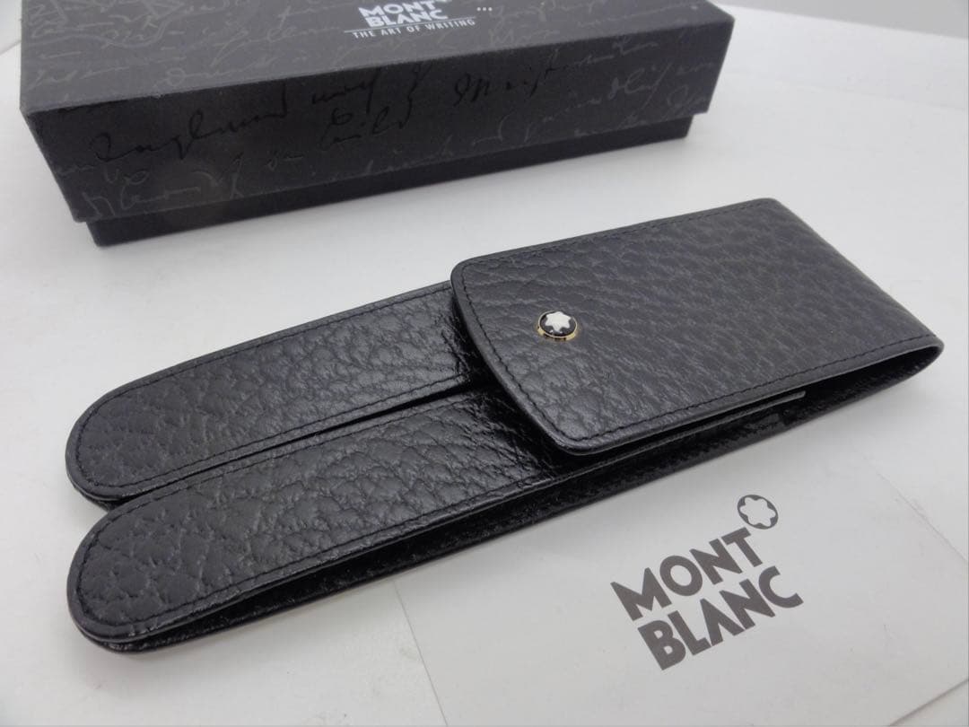 ⭐️モンブラン社製⭐️クオリティの高い本革製ペンポーチ⭐️GLOVE2本挿⭐️未使用⭐️