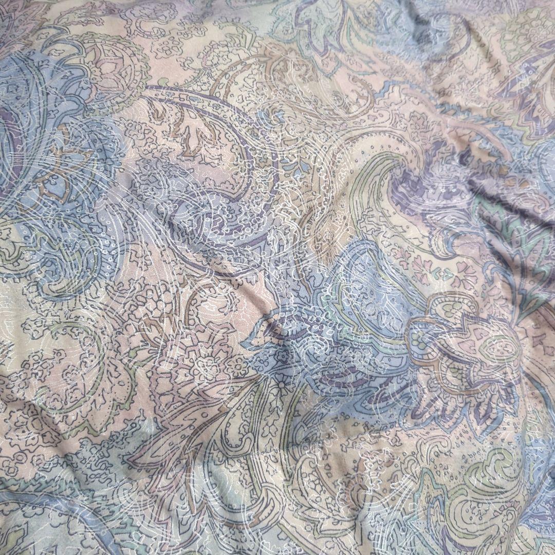 ペイズリー柄 シングルサイズ羽毛掛け布団