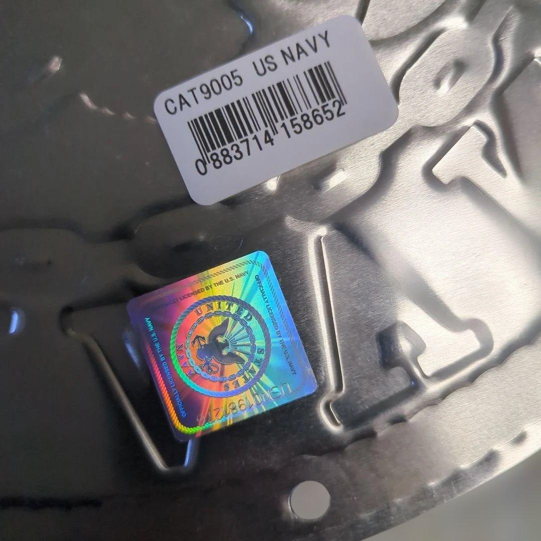 新品　U.S.NAVY　USA製　アルミ　看板　エンブレム　デットストック