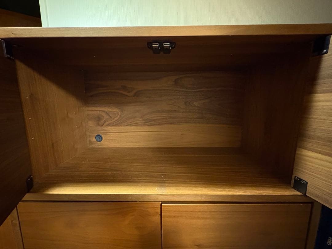 無印良品　スタッキングキャビネット　オーク材　ウォールナット