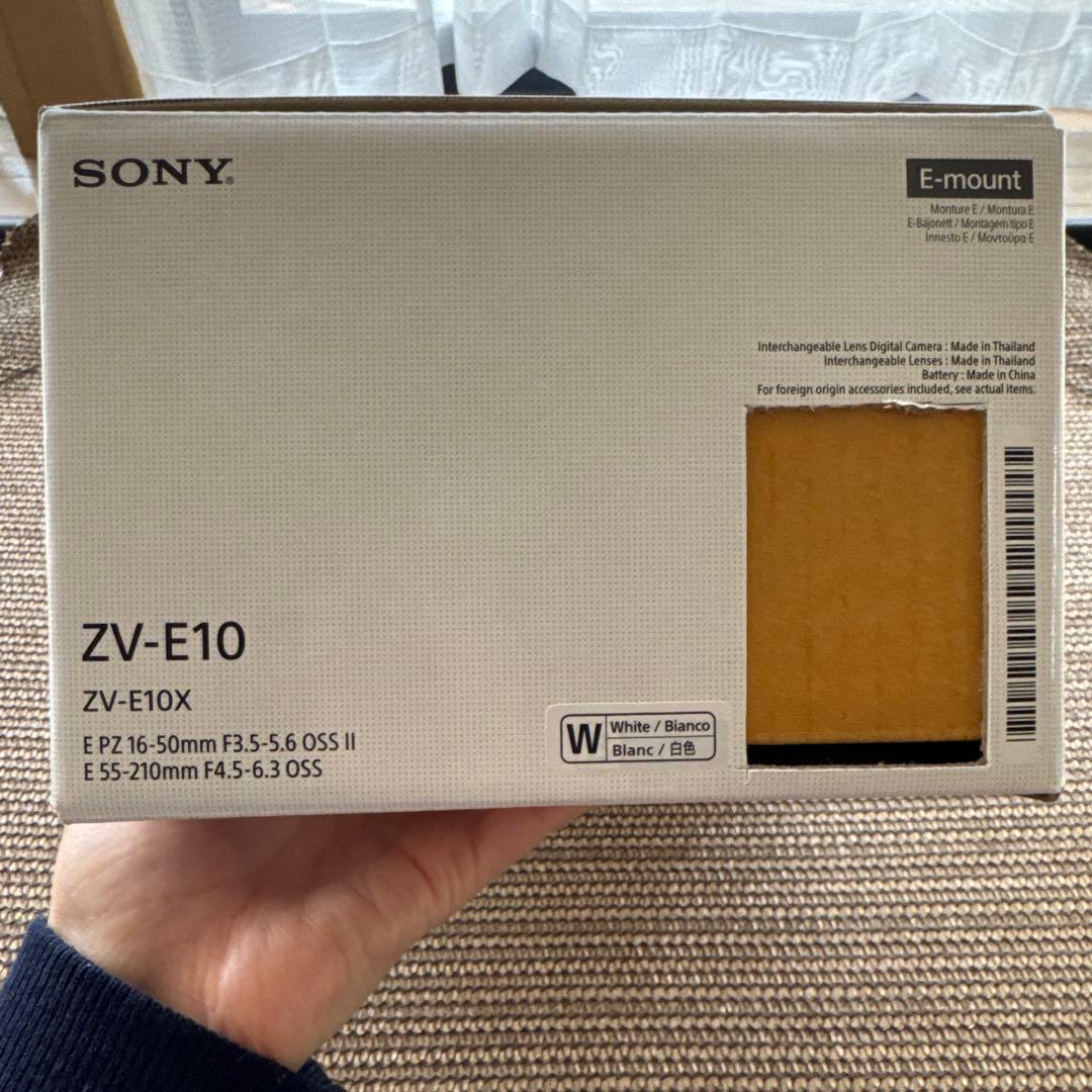 【極美品】SONY ZV-E10 ZV-E10X ダブルズームキット WHITE