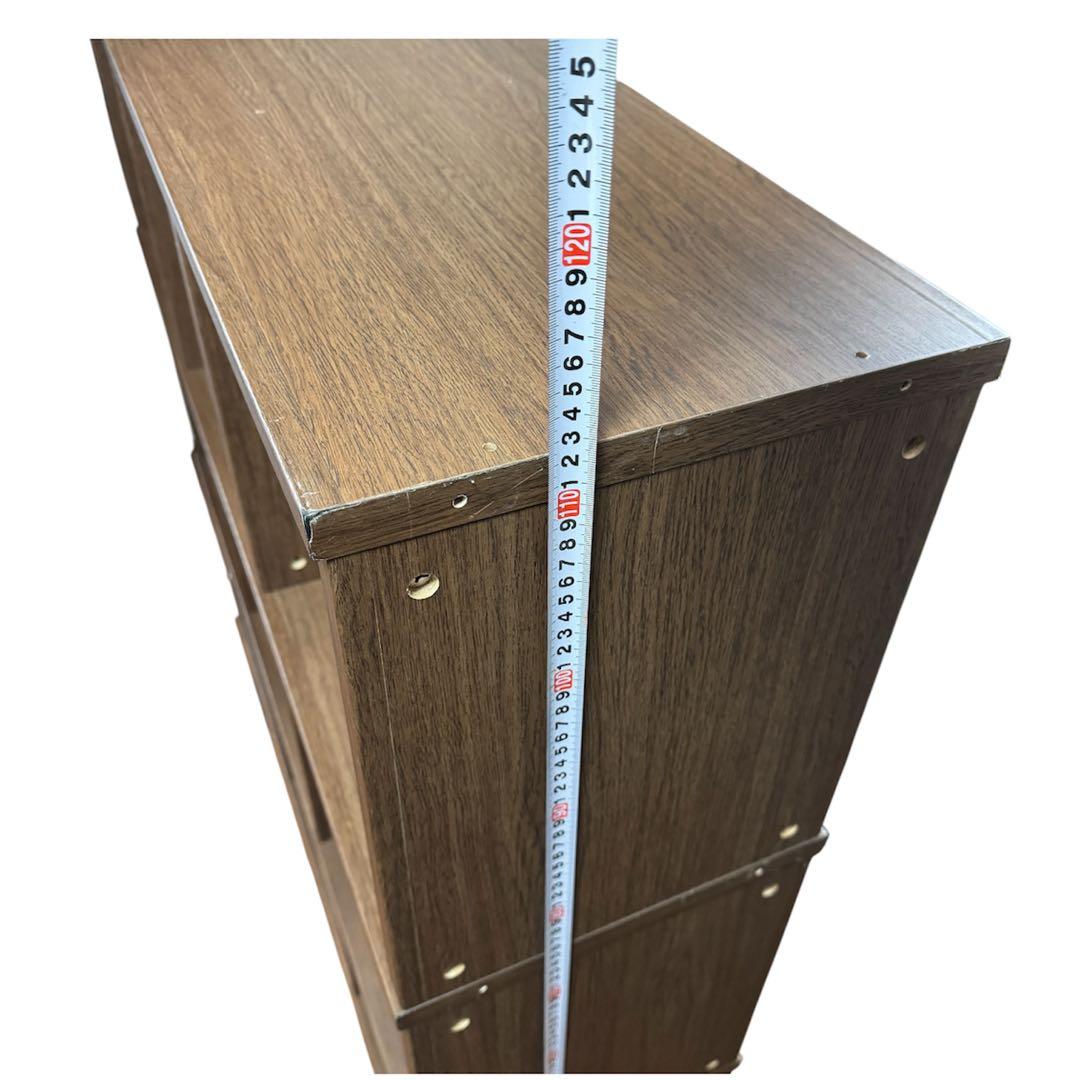 ウォールナット　シェルフ　木製オープンラック　3列×3段