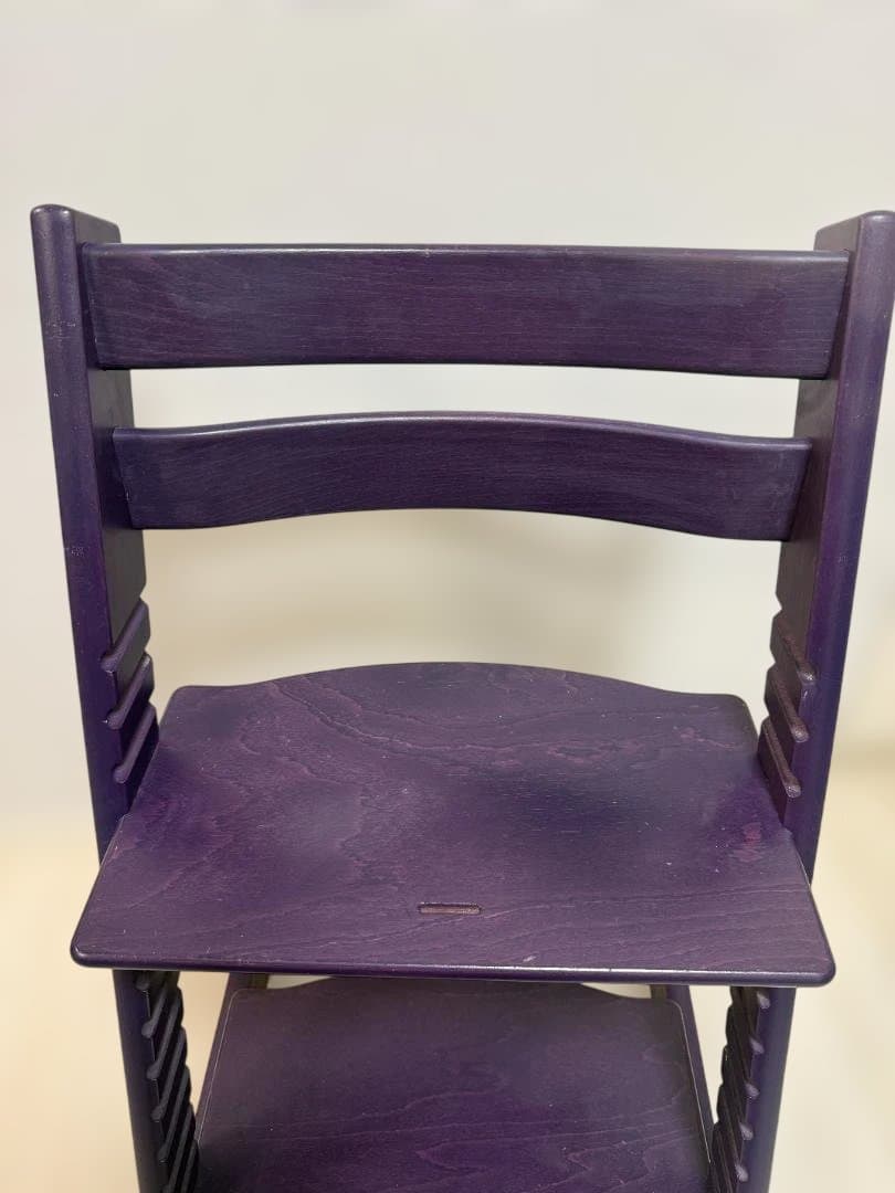 ストッケ トリップトラップ 希少パープル 説明書あり美品