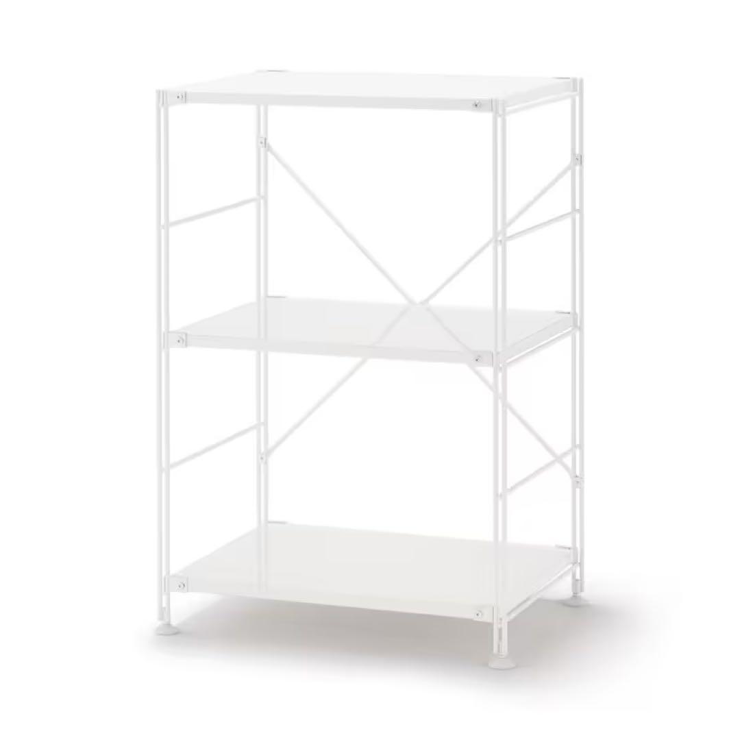 無印良品 スチールユニットシェルフ 小 ライトグレー