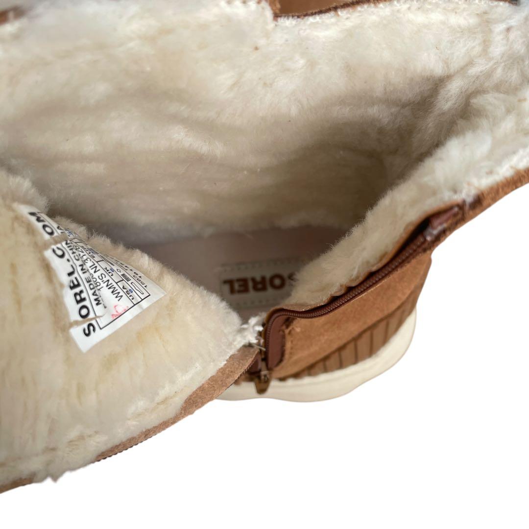 SOREL キネティックインパクト　ムートンブーツ　スエード　25