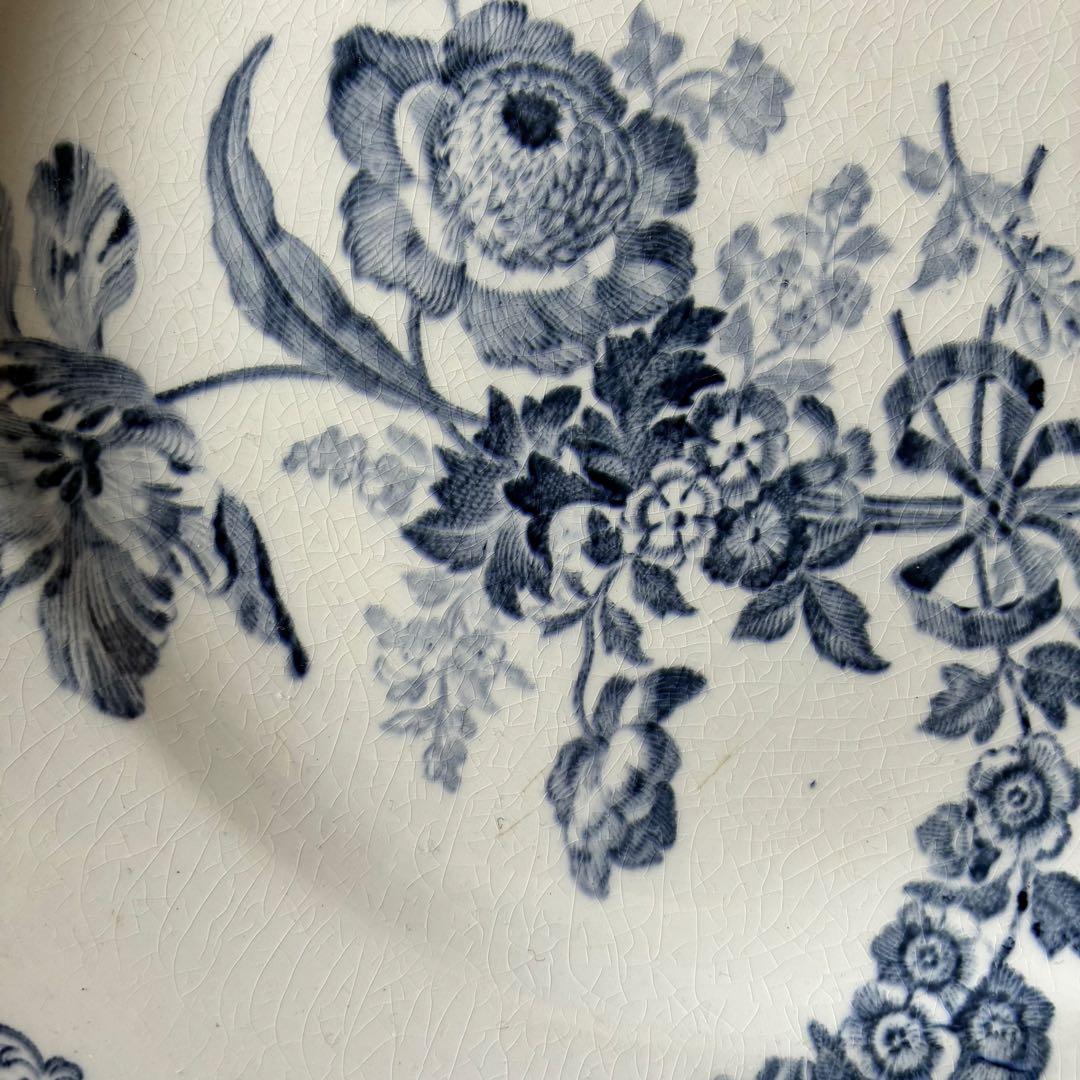 Sarreguemines フランス　アンティーク　プレート fontanges