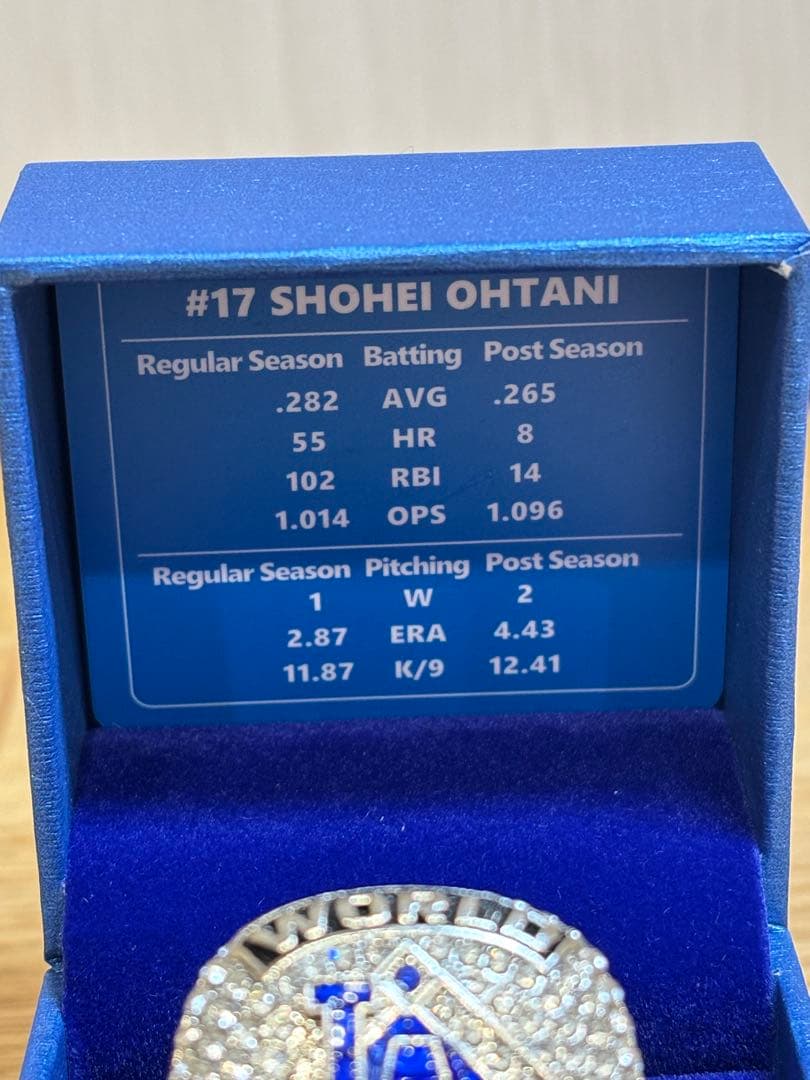 ⭐️期間限定価格⭐️【特別】大谷翔平2025＆2024チャンピオンリング&トロフィー