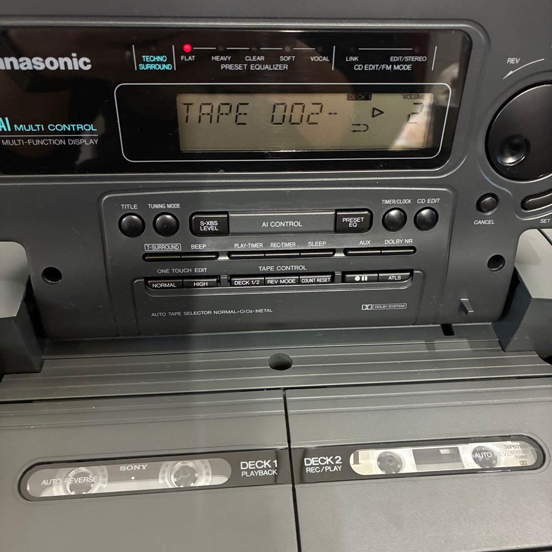 美品！パナソニック　コブラトップ搭載　CDラジカセ　RX-DT707 動作ok