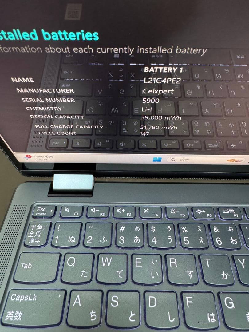 Lenovo Yoga 6 Gen 8 Ryzen7 7730U タッチ対応