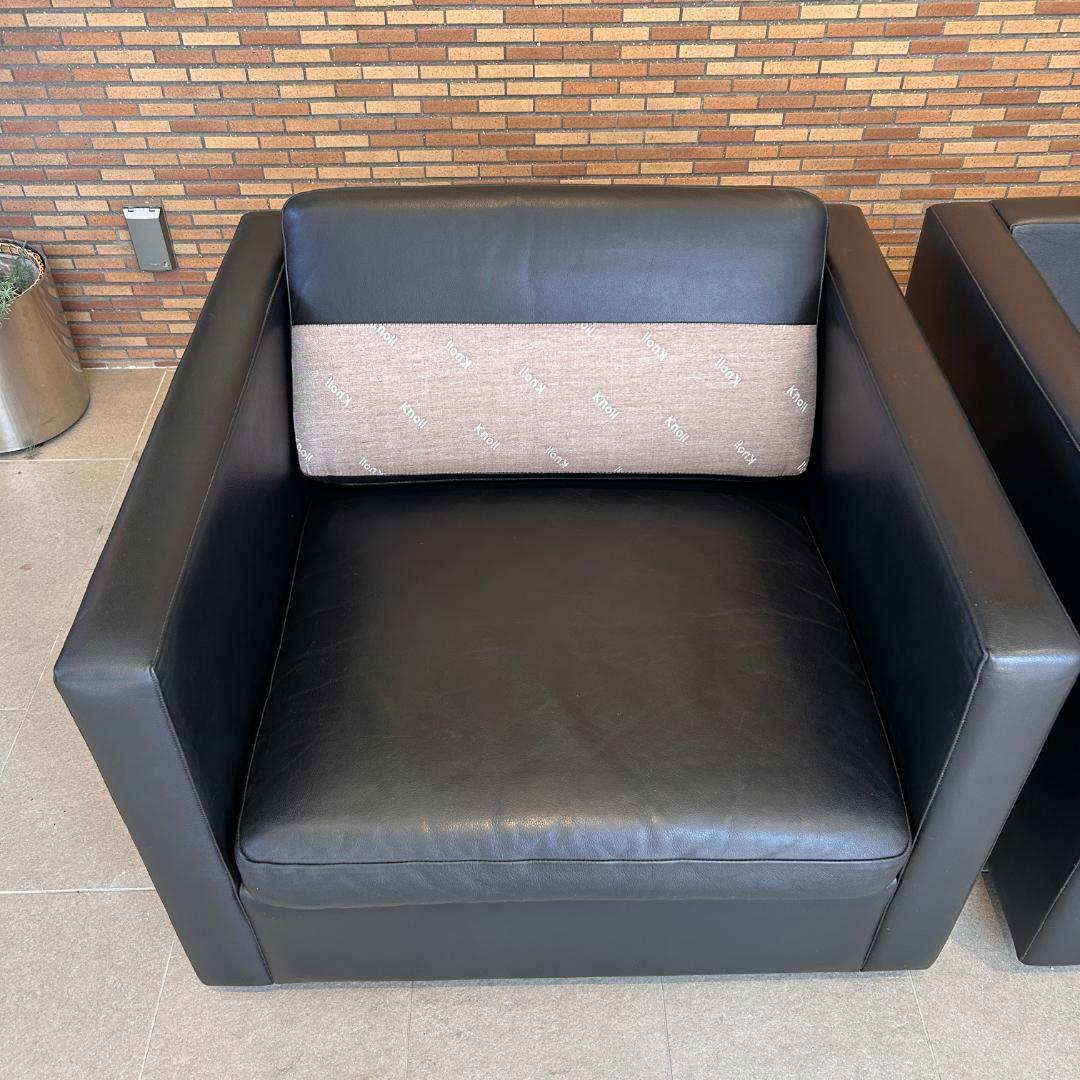 【希少・可変式】♥Knoll（ノル）本革 モジュール　一人掛けソファセット