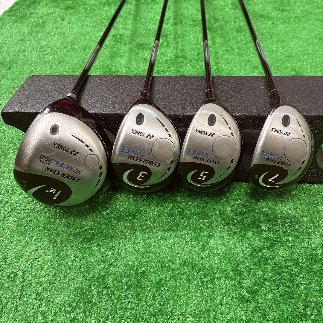 YONEX CYBER STAR 3000FL レディース ゴルフ 4本セット