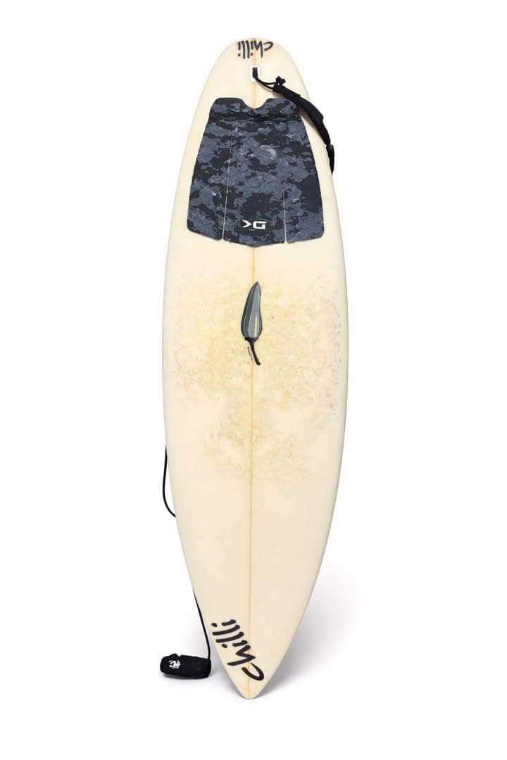 Chilli ショートボード 5'10\" クリーム色