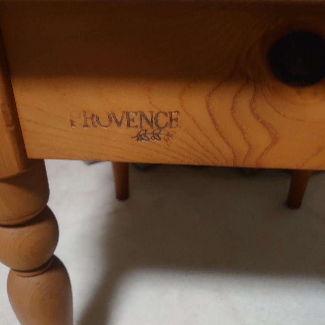Provence 木製サイドテーブル 引き出し付き 南フランス プロバンス