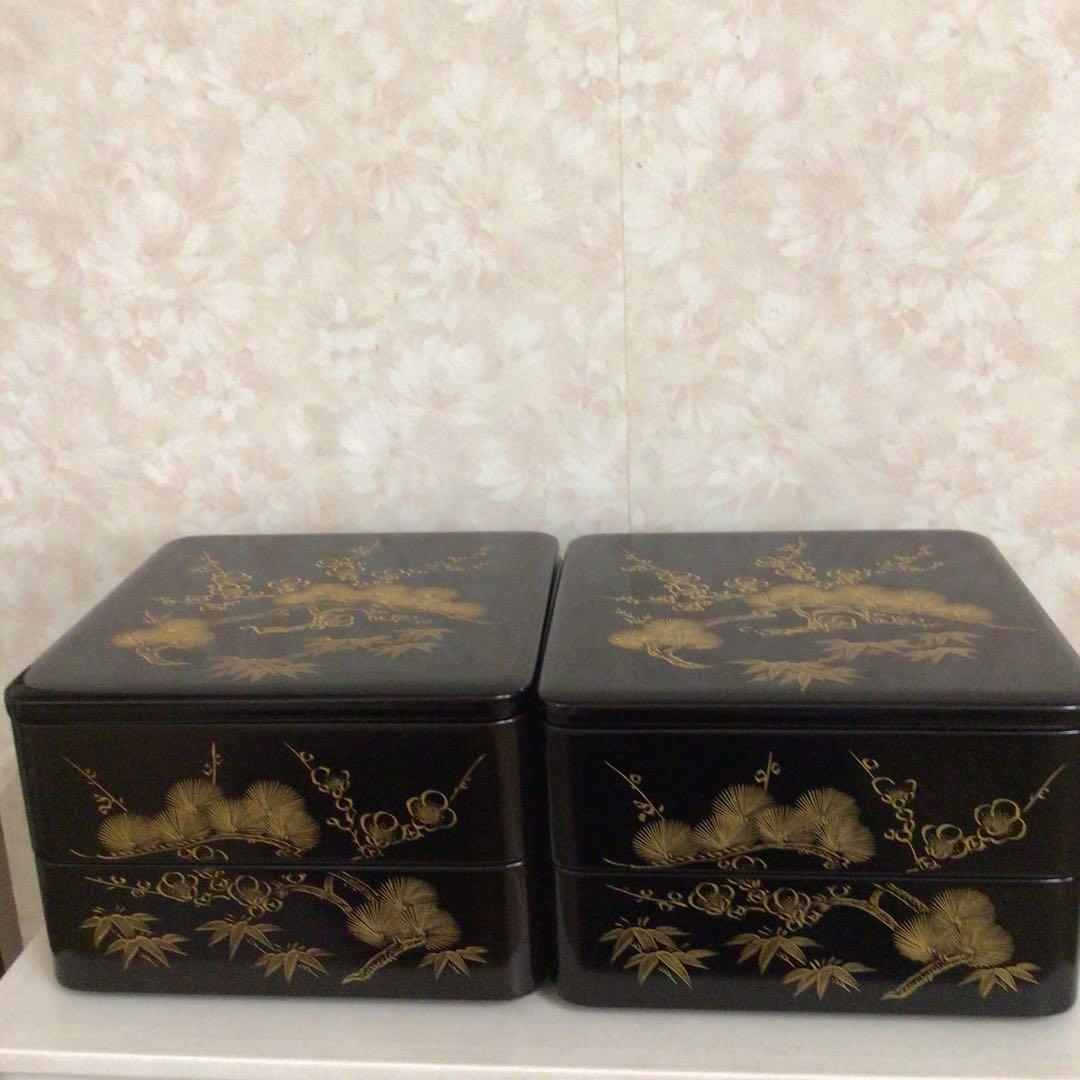 二段重　二組　お正月　おせち