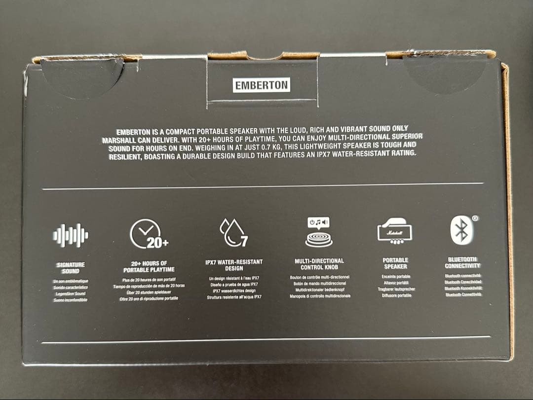 Marshall Emberton ブラック&ブラス