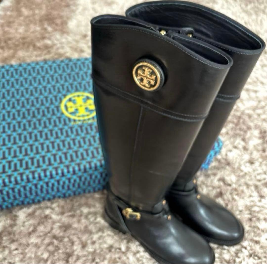 シーホー【新品未使用】ToryBurch トリーバーチ ブーツ本革 黒5