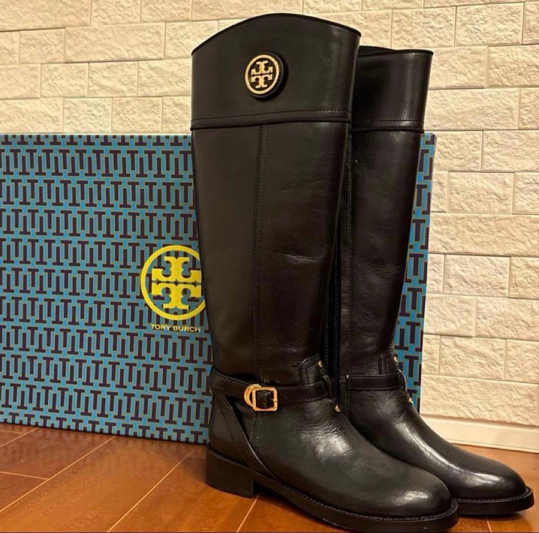 シーホー【新品未使用】ToryBurch トリーバーチ ブーツ本革 黒5