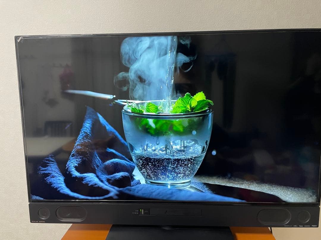 美品　三菱50型4Kブルーレイ&HDD2番組同時録画ユーチューブ可2019年製