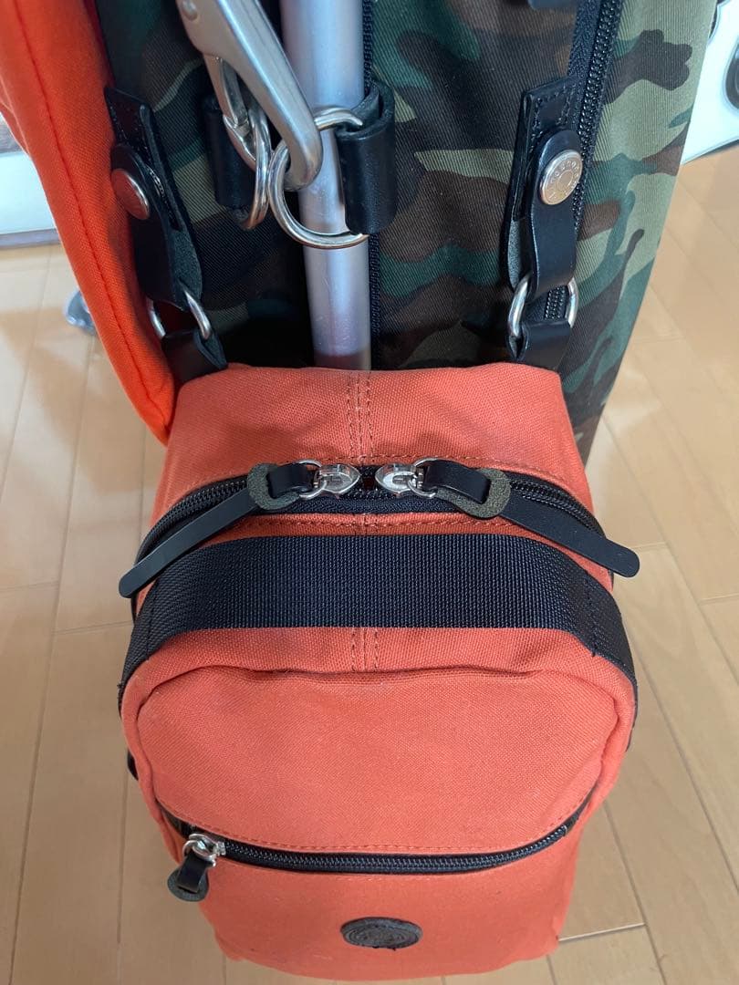 ミズノ木の庄帆布迷彩柄 スタンドゴルフバッグ