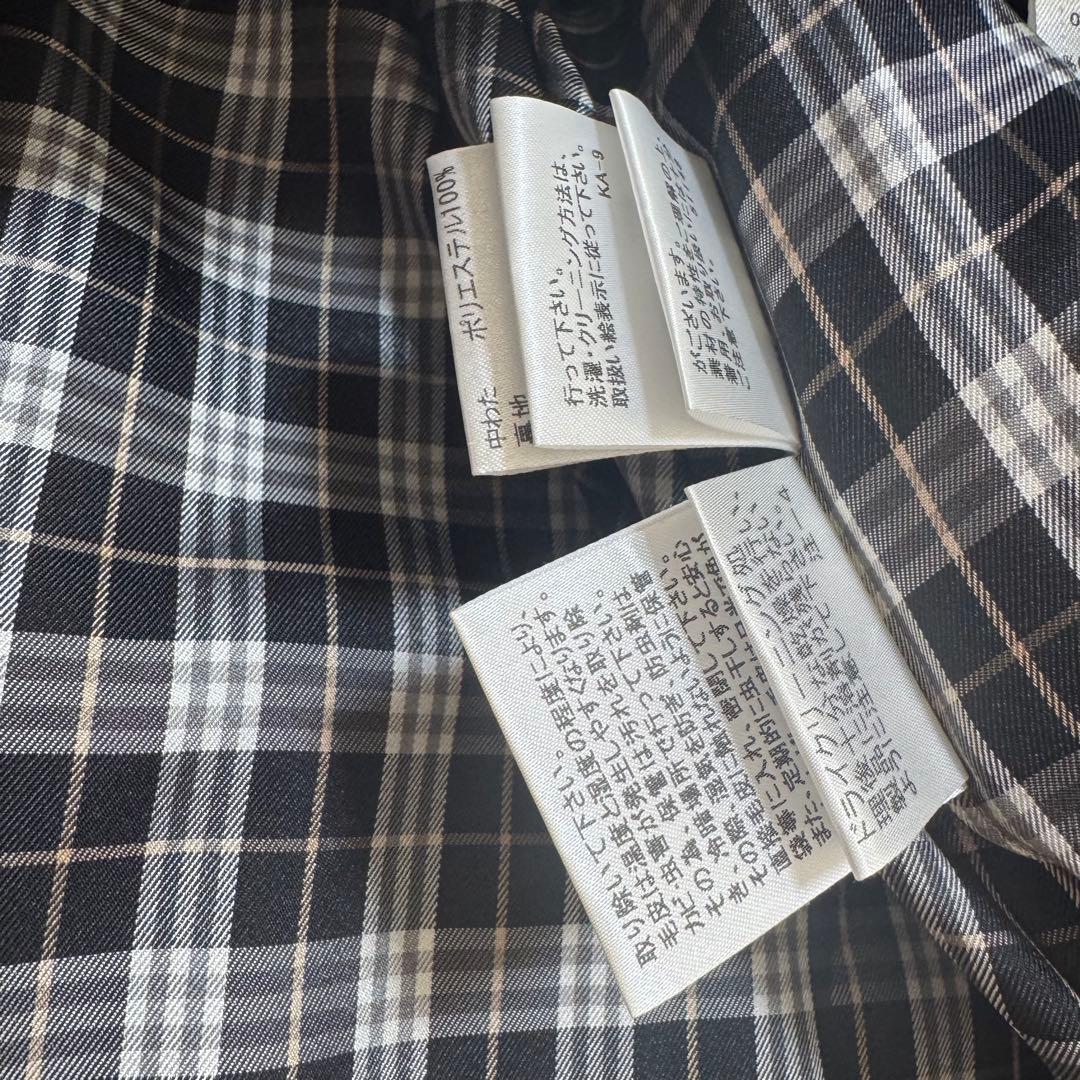 バーバリーブルーレーベル　ボアライナー付き　ファー　モッズコート　40 L 黒