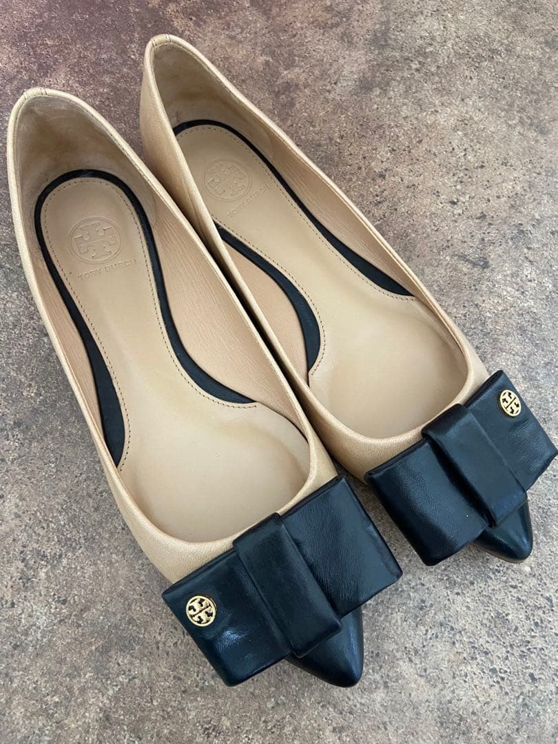 トリーバーチ　リボン　フラットサンダル　24センチ