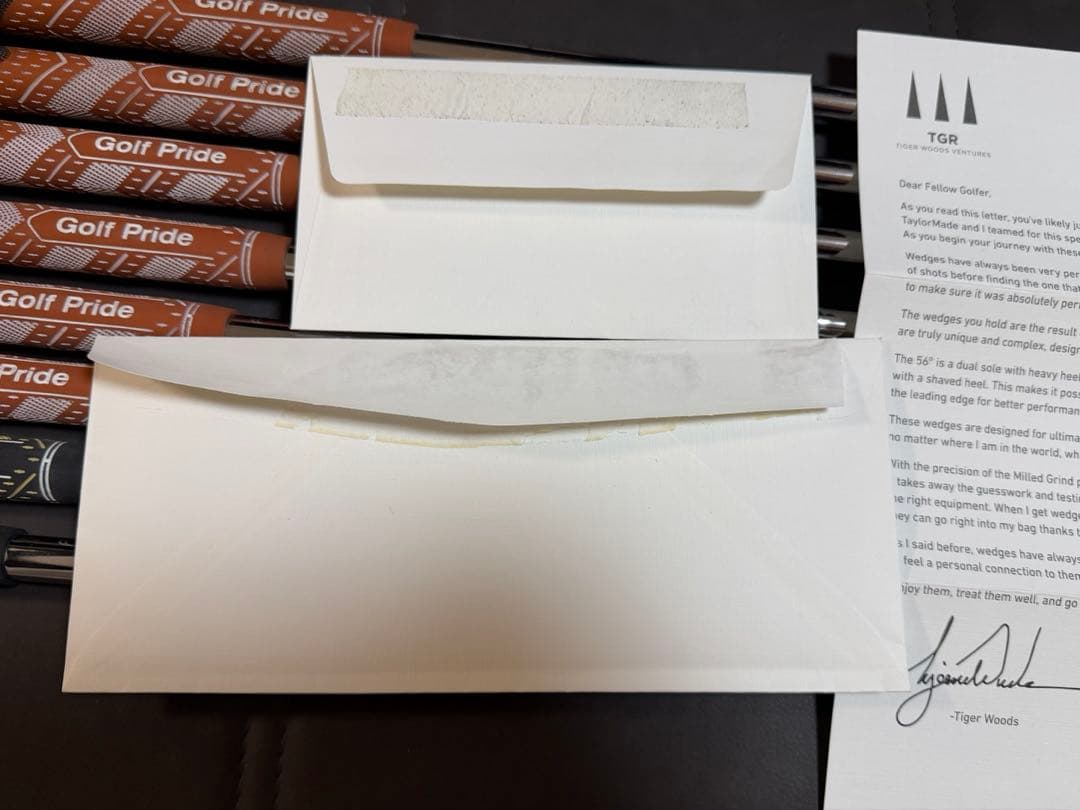 P7TW アイアンセット 8本　箱、手紙付