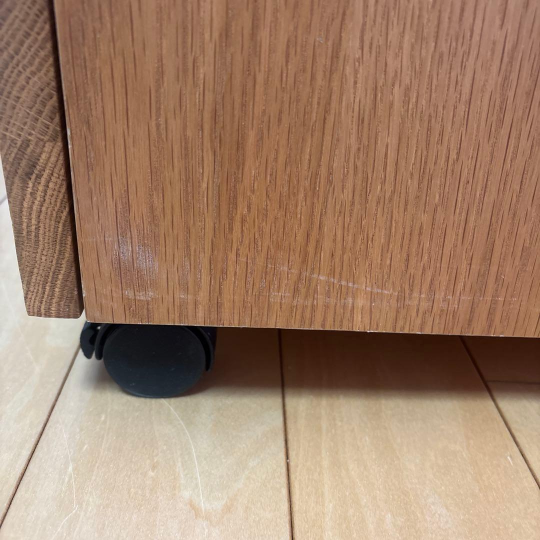 無印良品　無垢材デスクキャビネット　オーク材　学習机