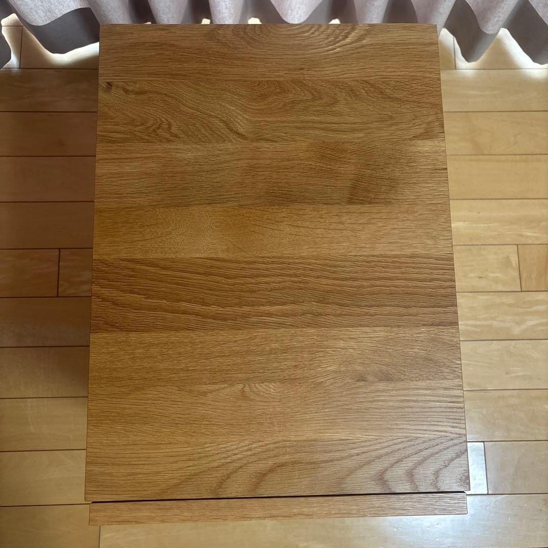 無印良品　無垢材デスクキャビネット　オーク材　学習机