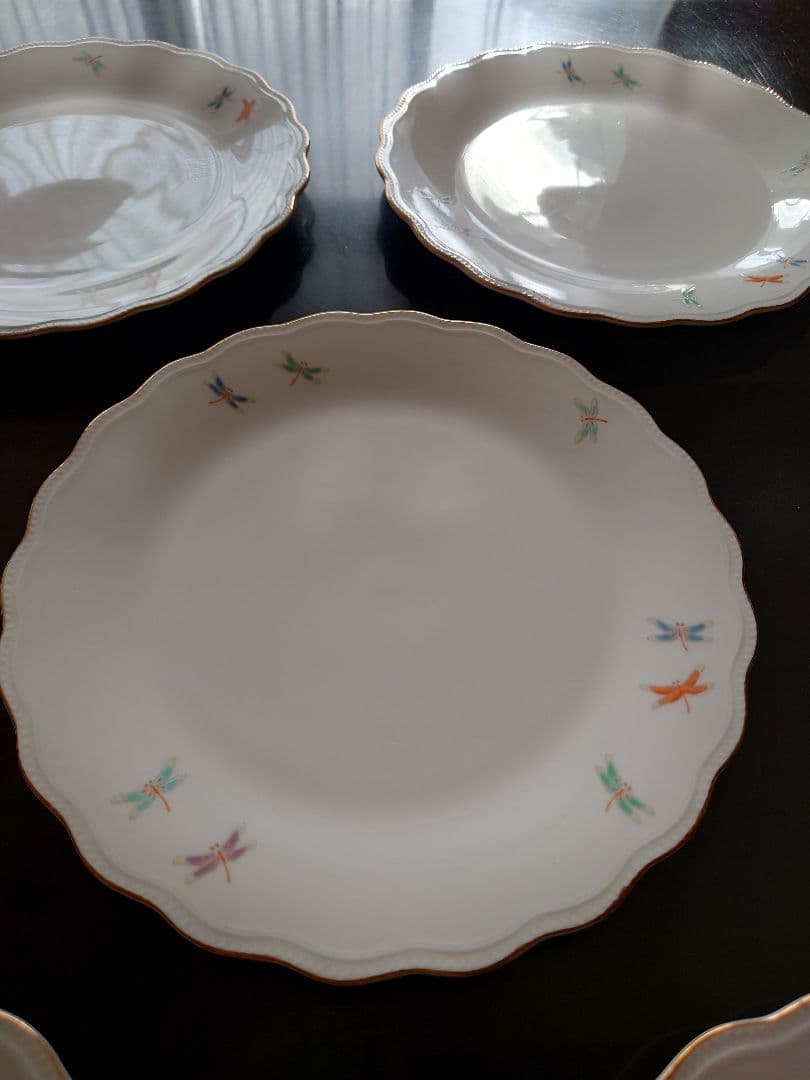 深川製磁　トンボ柄大皿 10枚セット