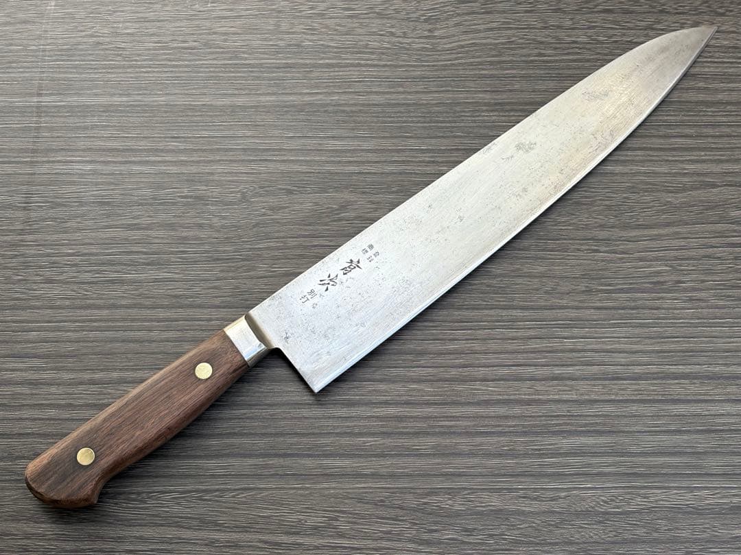有次 牛刀 別打 青紙 合金鋼 約300mm 尺