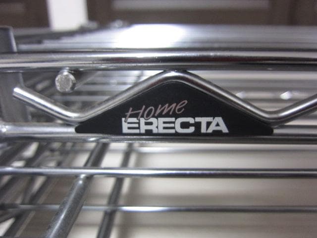  ERECTA ワイヤーシェルフ6枚 スリーブ付 60cm×35ｃｍ