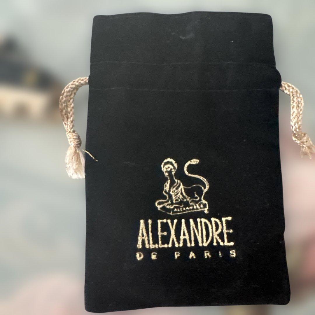 美品ALEXANDRE DE PARIS ヘアクリップ 黒