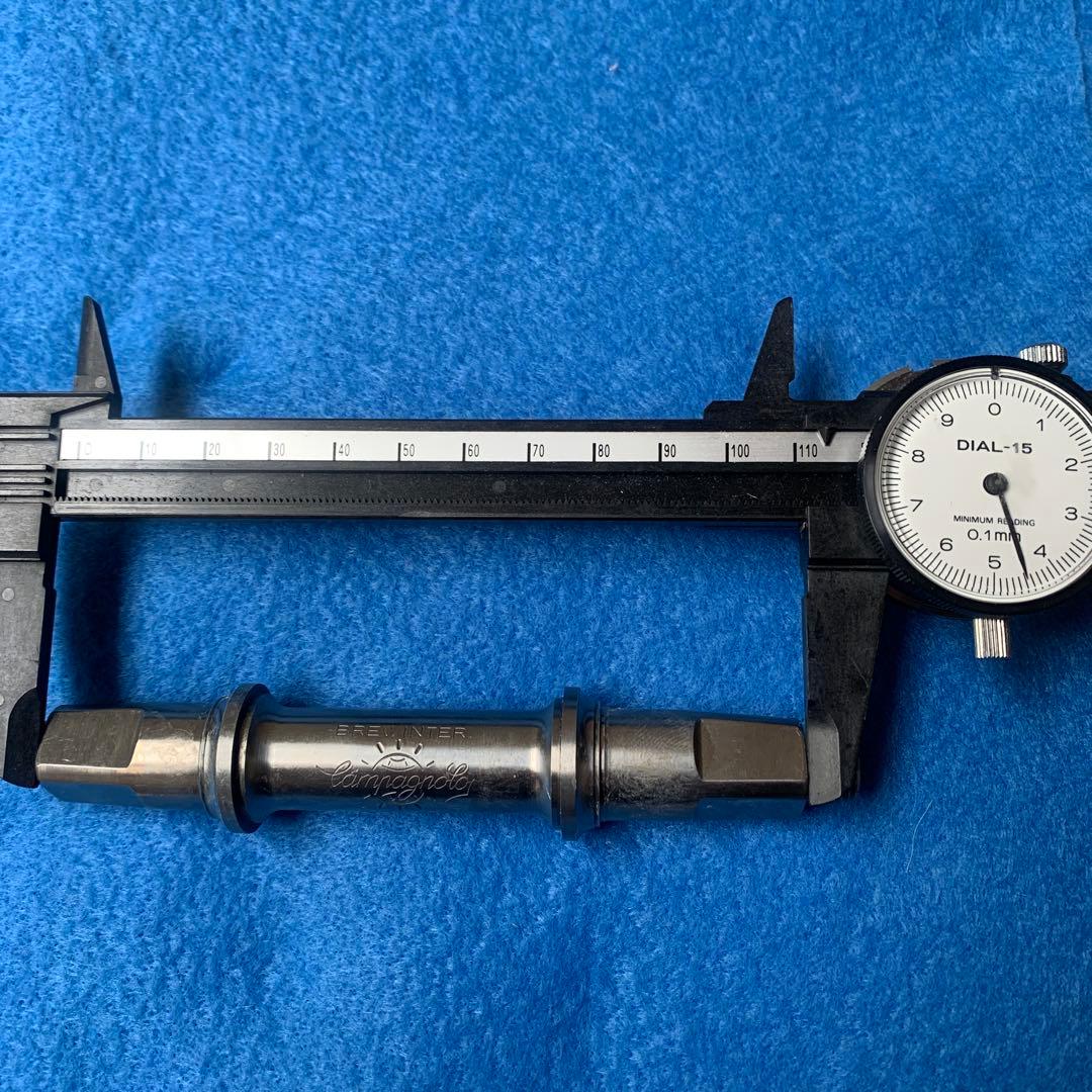 カンパニョーロスーパーレコードボトムブラケット　チタンシャフトＷロード用