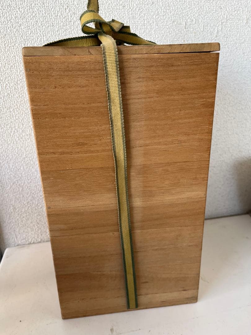 民国時代　中国古玩　粉彩　双耳 花瓶 壺　木箱